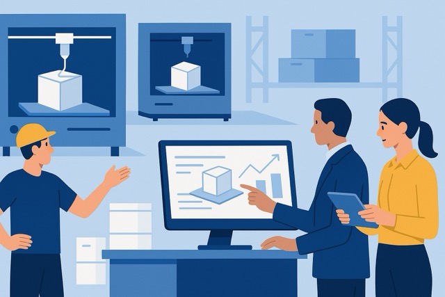 Supply chain professionals using 3D printers for on-demand production