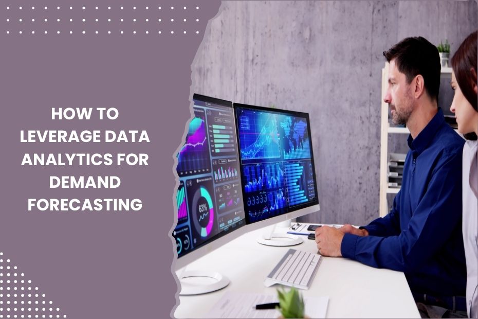 Data analyst using predictive analytics software to forecast demand trends