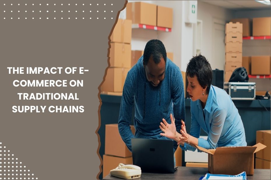 The impact of e-commerce on traditional supply chains, driving changes in logistics and inventory management