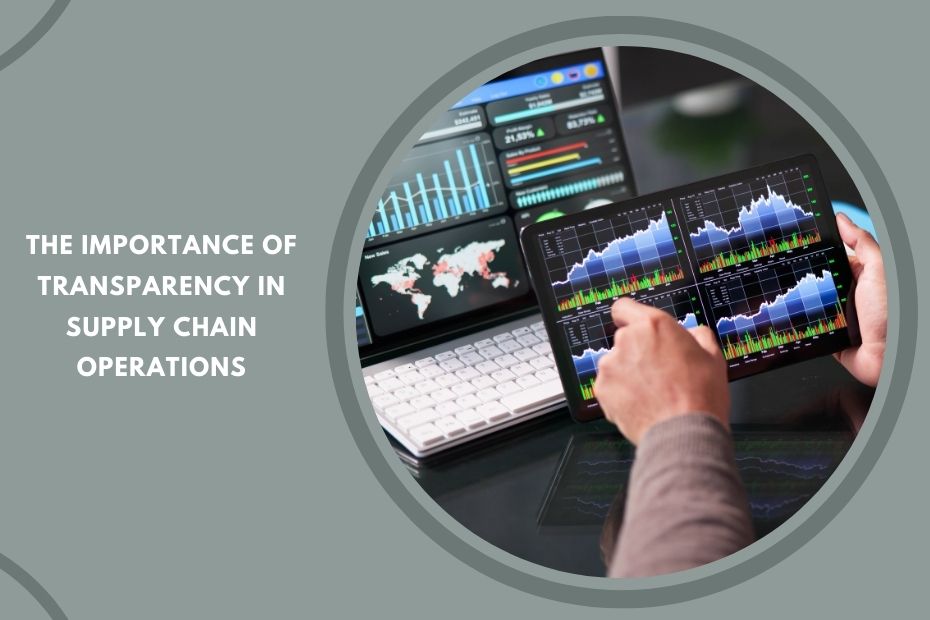 A digital dashboard displaying real-time supply chain data for improved transparency