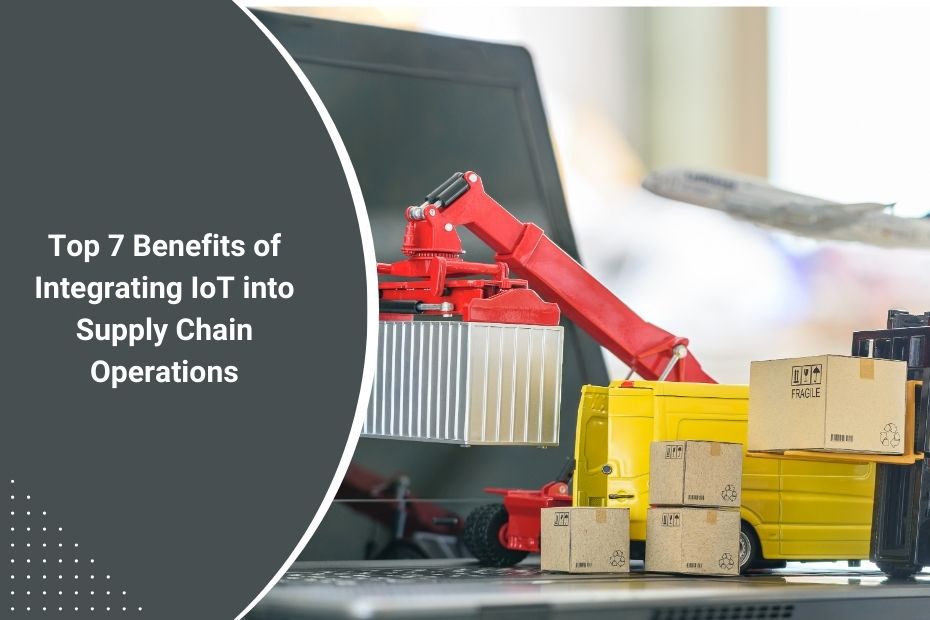 IoT dashboard monitoring supply chain logistics in real time